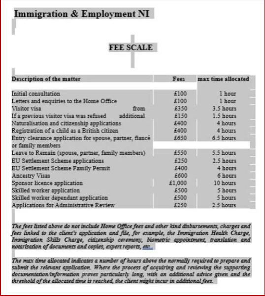 Immigration & Employment NI