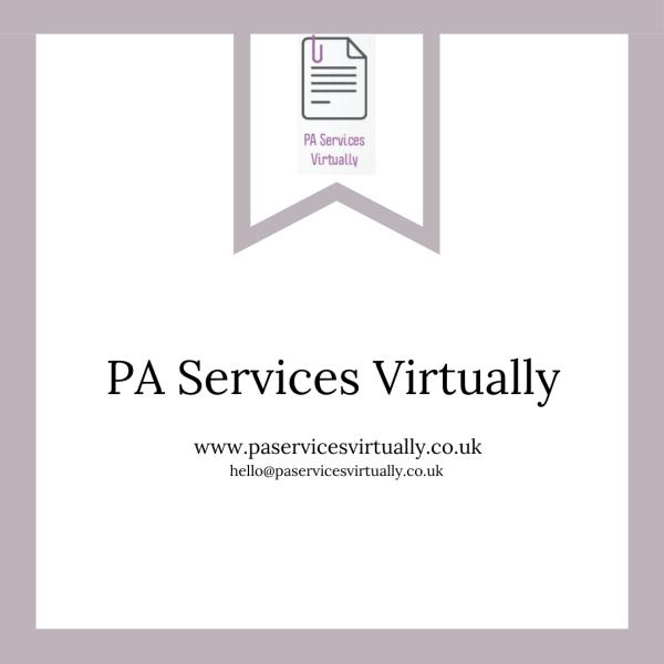 PA Services Virtually