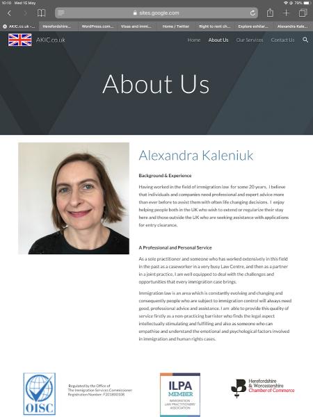 Alexandra Kaleniuk Immigration Consulting