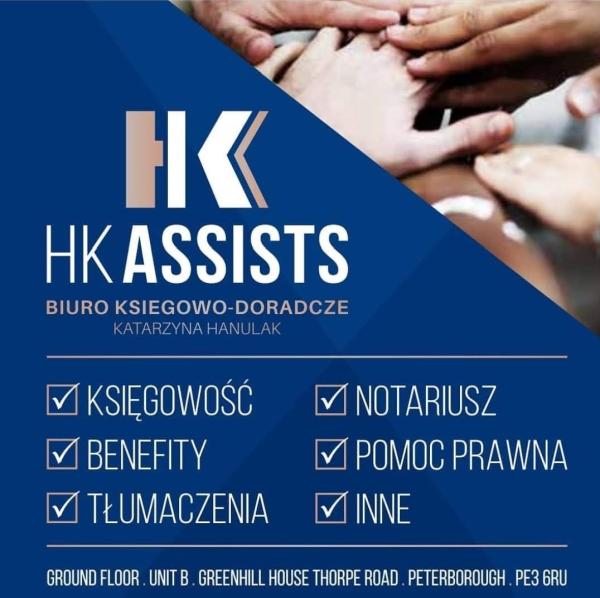 HK Assists Katarzyna Hanulak Polski Księgowy UK Peterborough