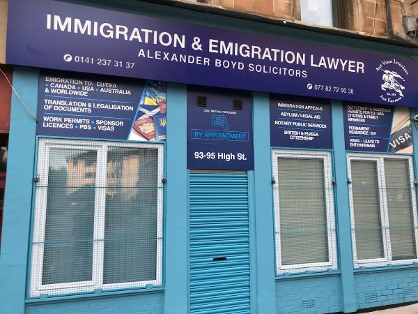 Alexander Boyd Llb, Dip. LP Immigration Lawyer, Solicitor