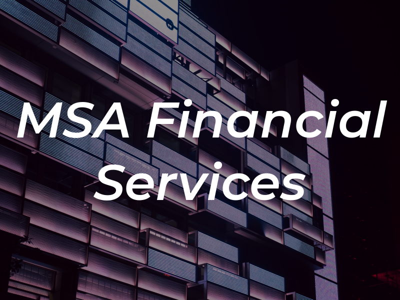 MSA Financial Services