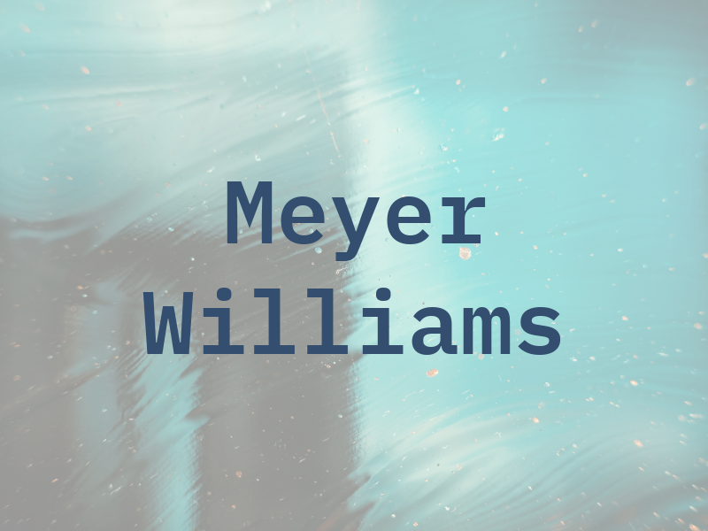 Meyer Williams