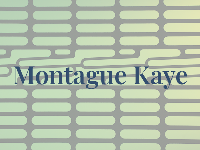 Montague Kaye