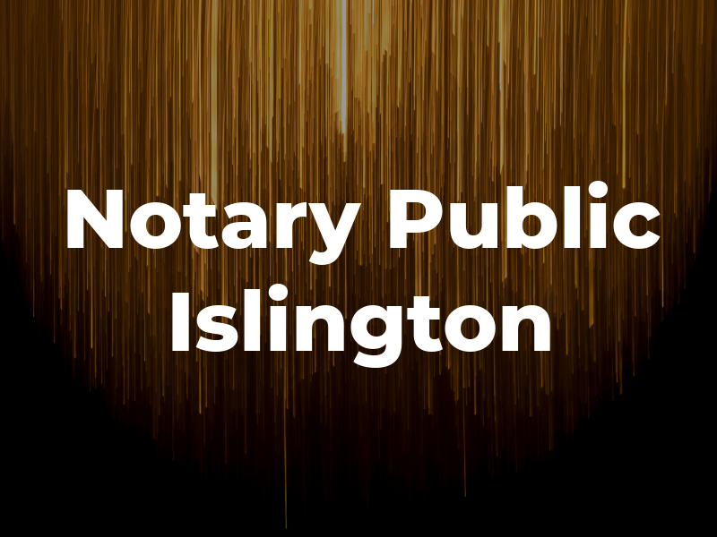 Notary Public Islington