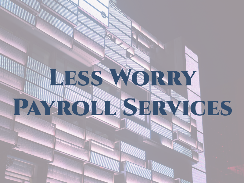 One Less Worry Payroll Services