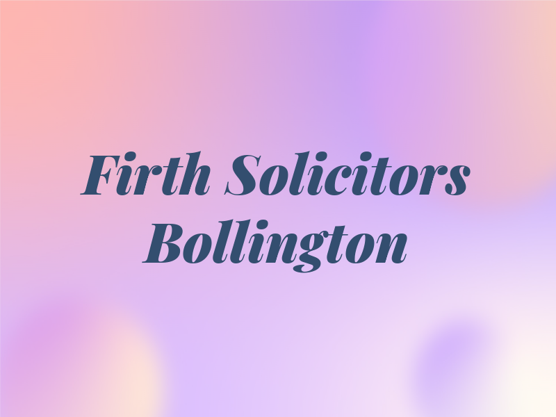 A D Firth & Co Solicitors Bollington