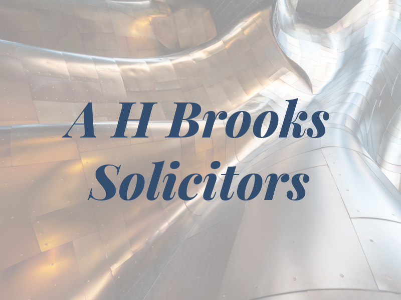 A H Brooks Solicitors