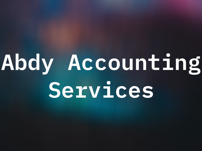 Abdy Accounting Services