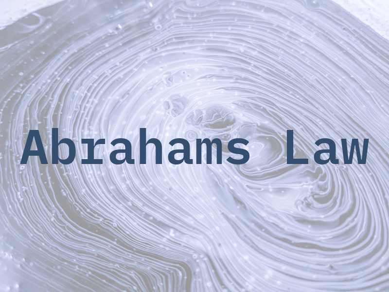 Abrahams Law