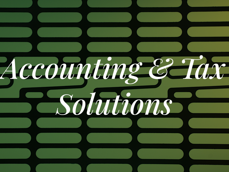 Accounting & Tax Solutions