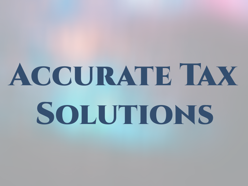 Accurate Tax Solutions