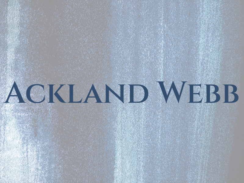Ackland Webb