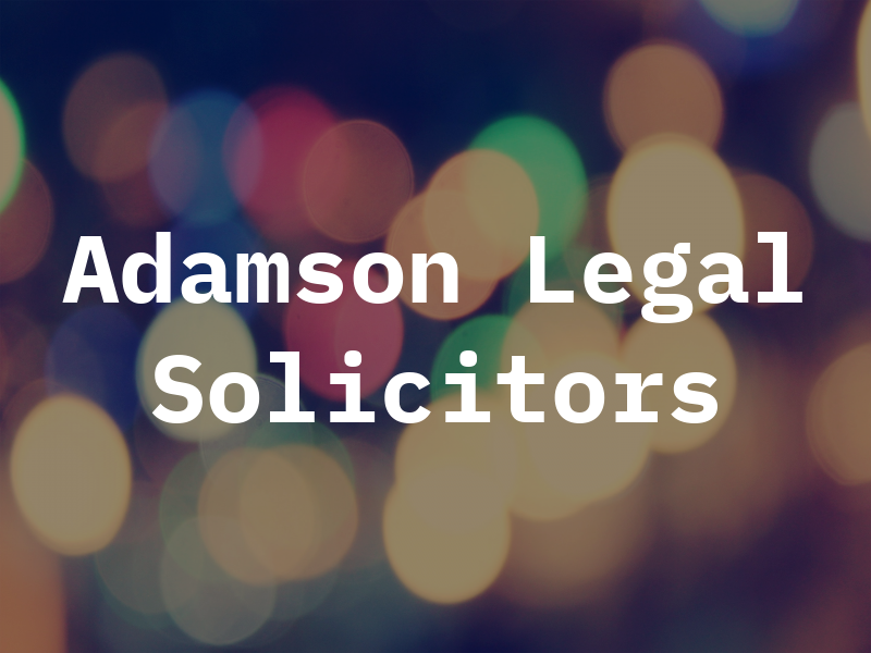 Adamson Legal Solicitors