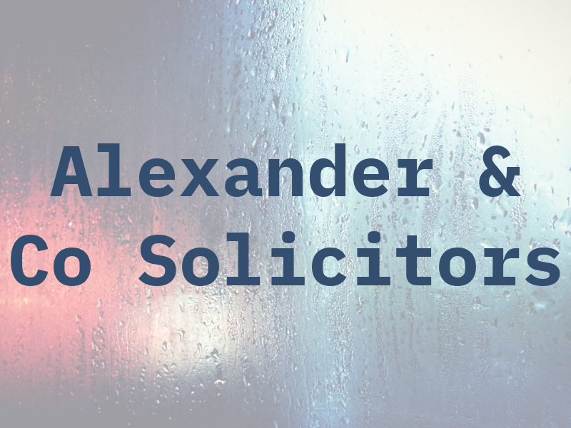 Alexander & Co Solicitors