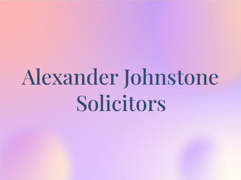 Alexander Johnstone Solicitors