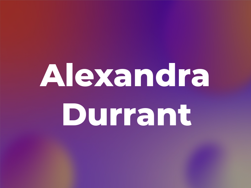 Alexandra Durrant