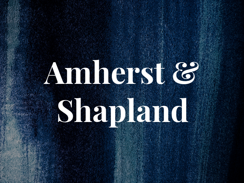 Amherst & Shapland
