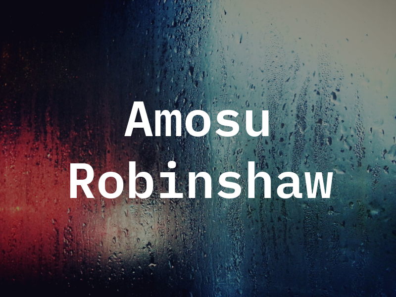 Amosu Robinshaw