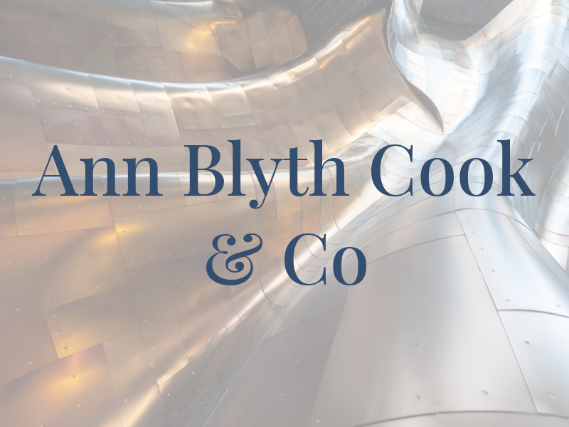 Ann Blyth Cook & Co