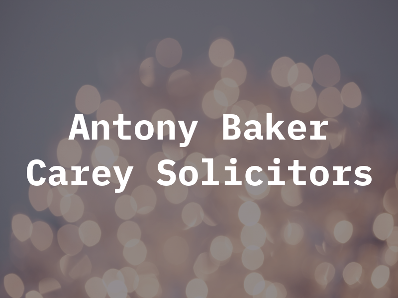 Antony Baker Carey Solicitors