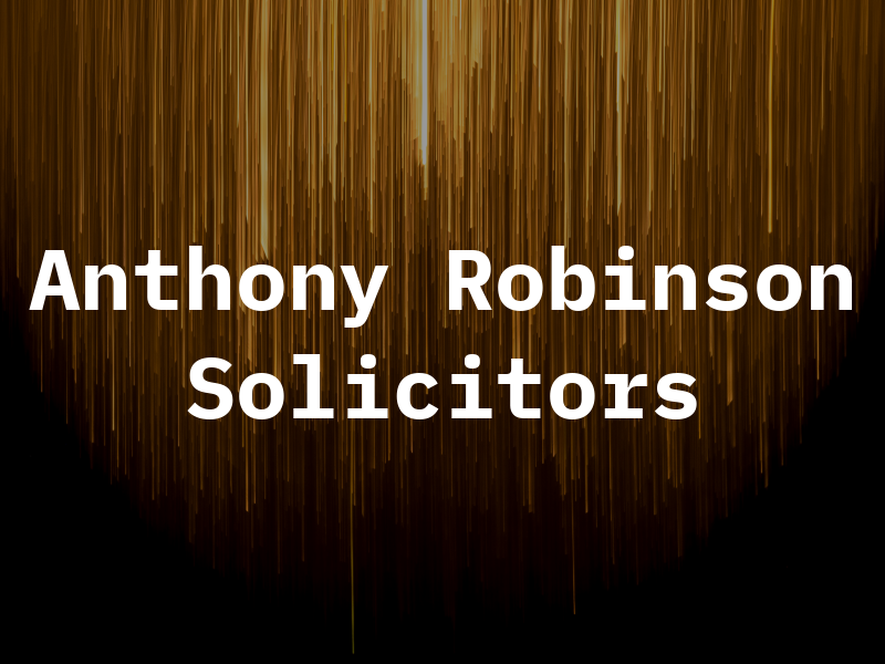 Anthony Robinson Solicitors