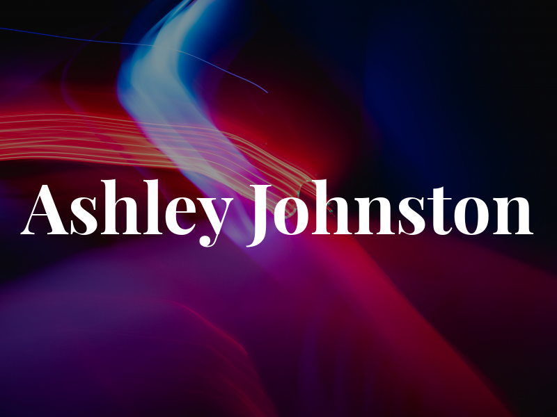 Ashley Johnston