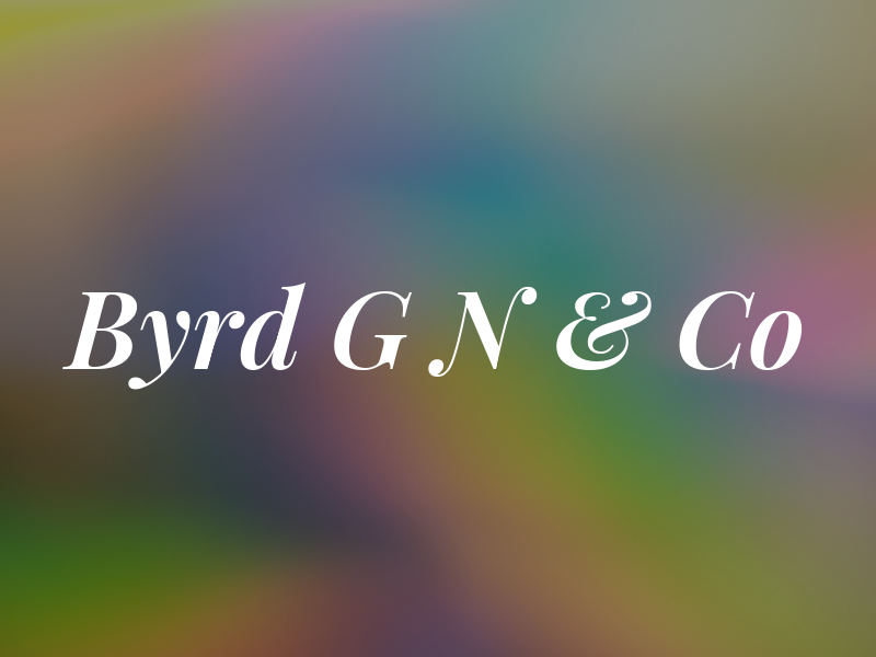 Byrd G N & Co