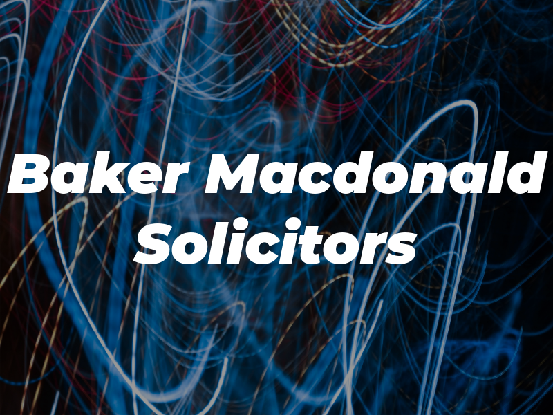 Baker Macdonald Solicitors