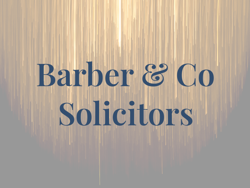 Barber & Co Solicitors