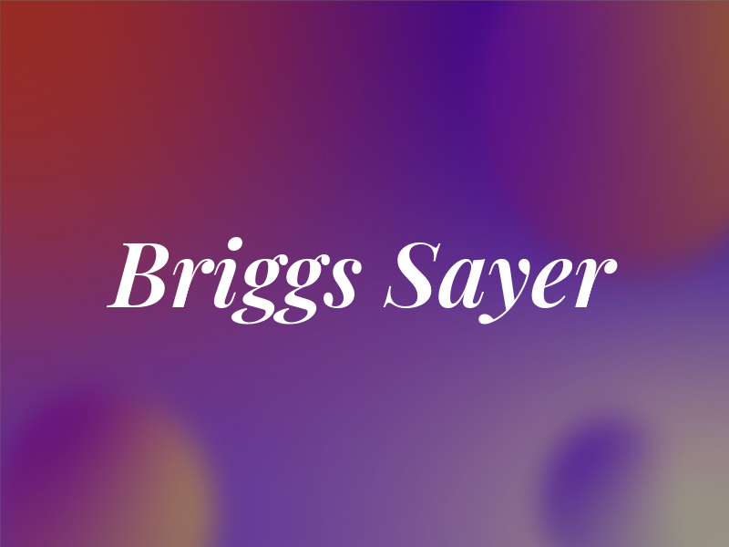 Briggs Sayer