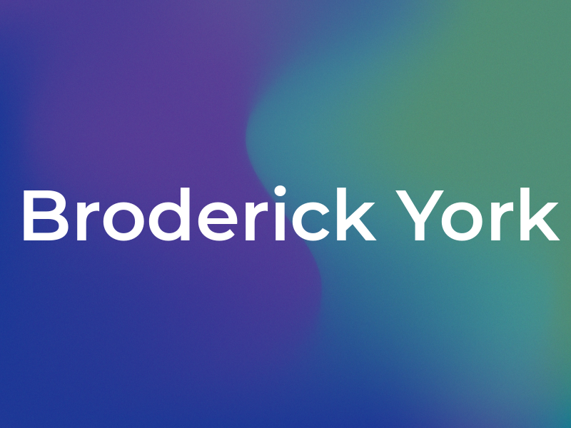 Broderick York