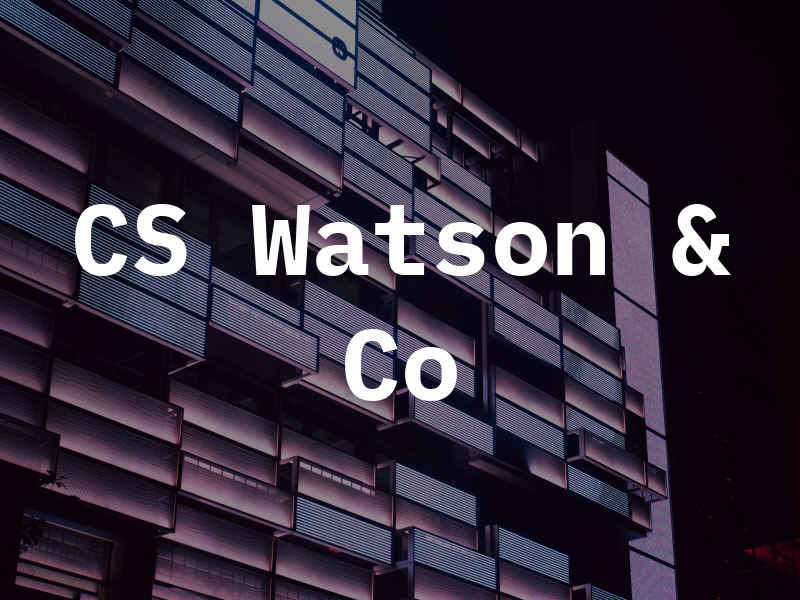 CS Watson & Co