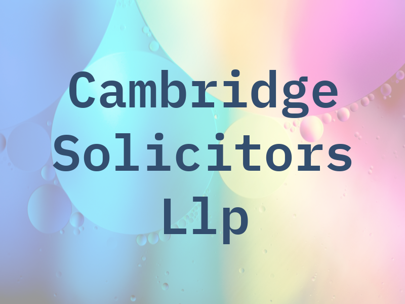 Cambridge Solicitors Llp