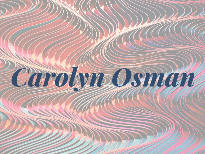 Carolyn Osman