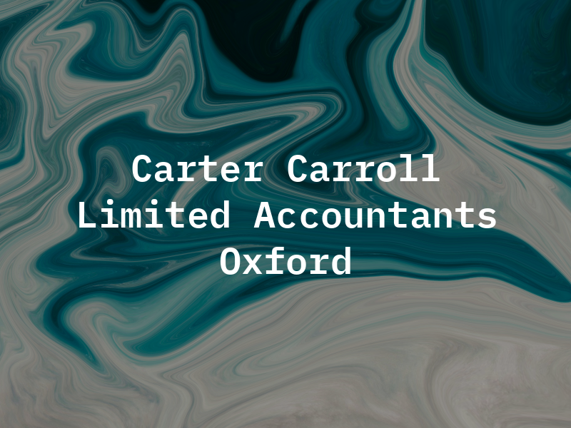 Carter & Carroll Limited - Accountants Oxford