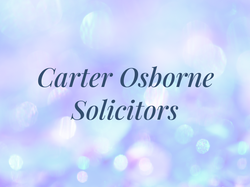Carter Osborne Solicitors