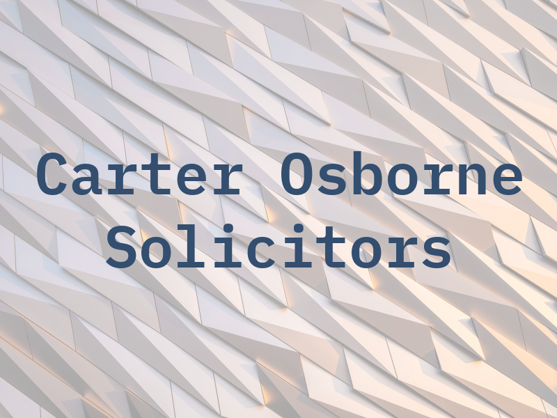 Carter Osborne Solicitors