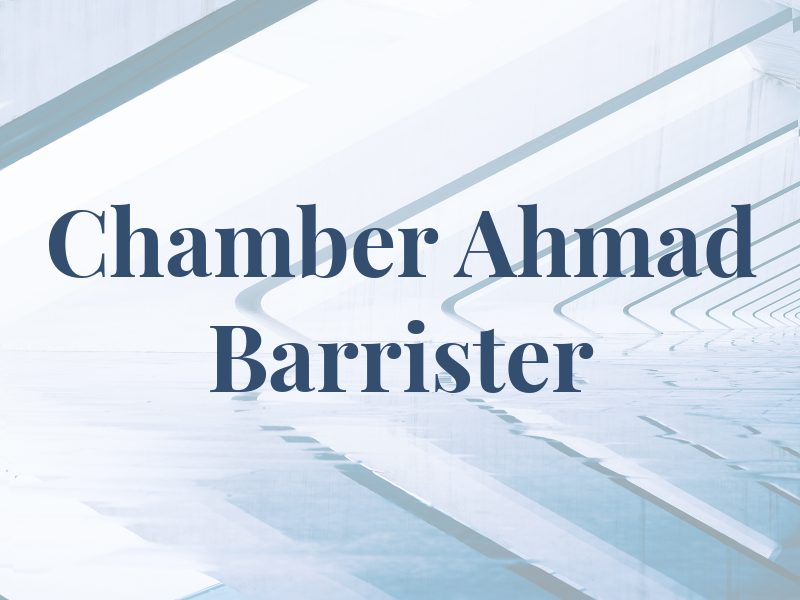 Chamber Of Ahmad Barrister