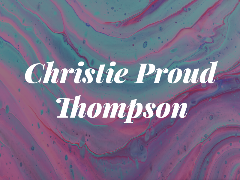 Christie Proud Thompson