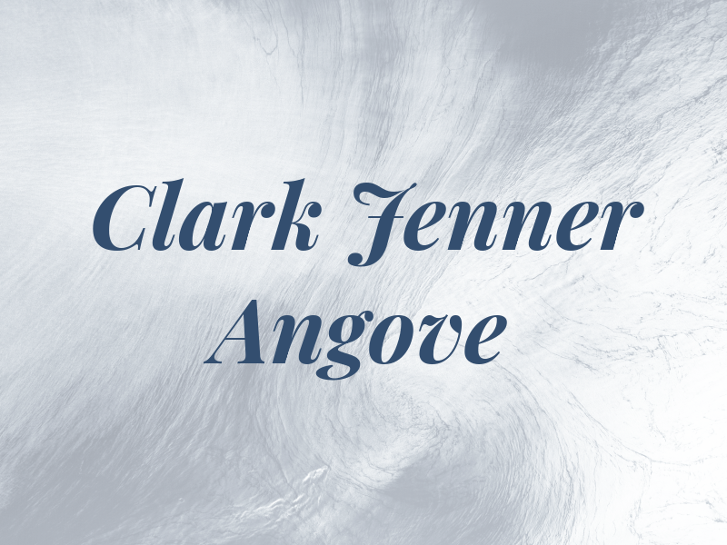 Clark Jenner Angove