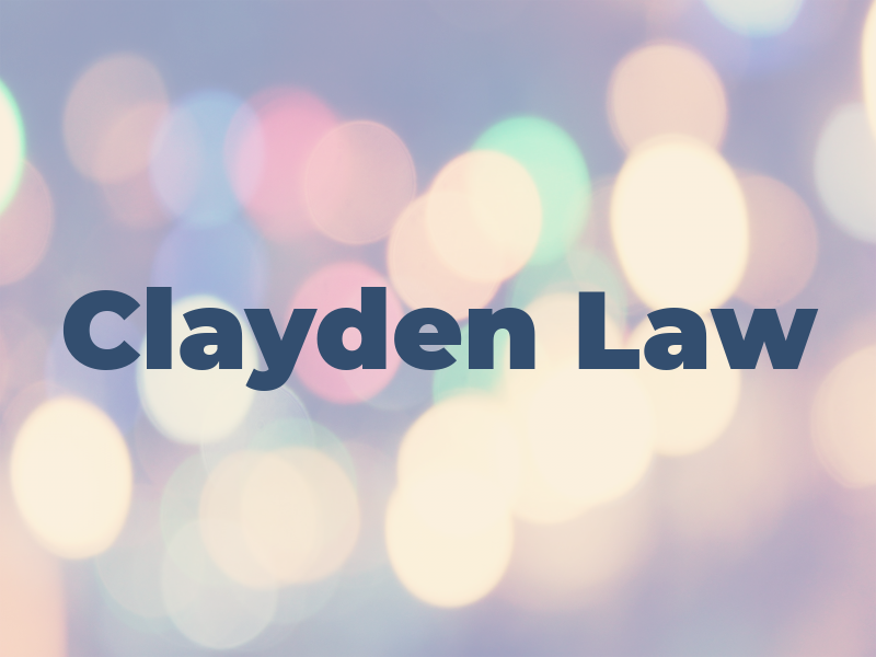 Clayden Law