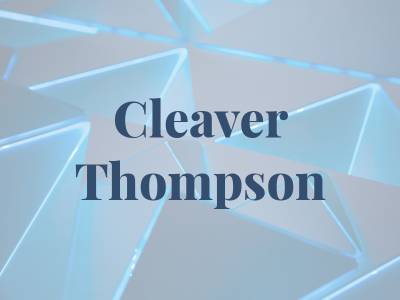 Cleaver Thompson