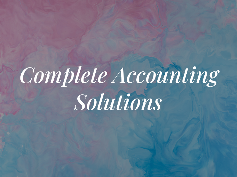 Complete Accounting Solutions