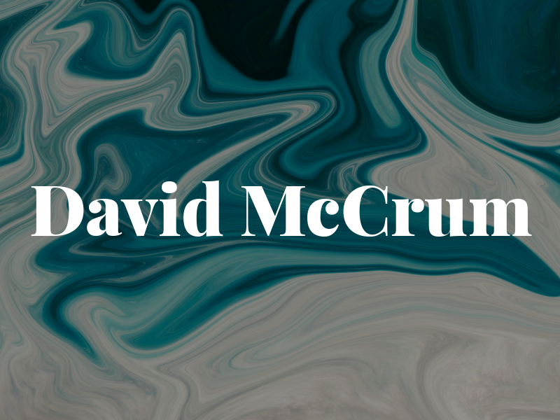 David McCrum