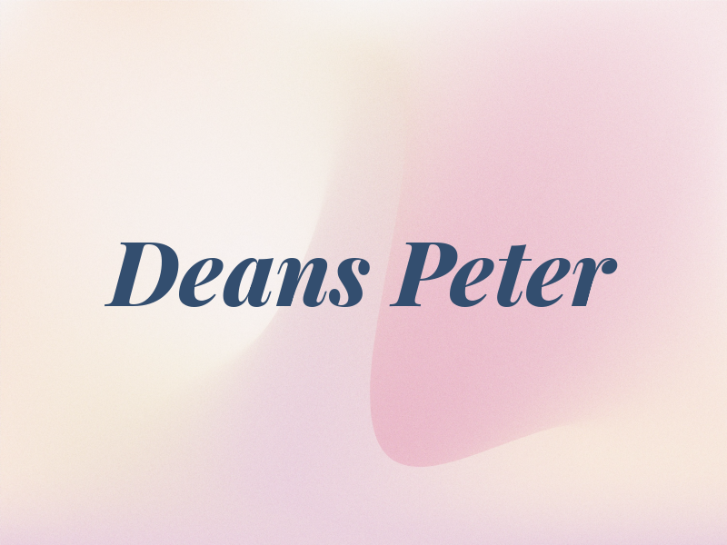 Deans Peter