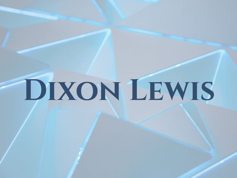 Dixon Lewis