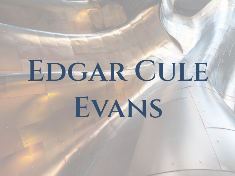 Edgar Cule & Evans