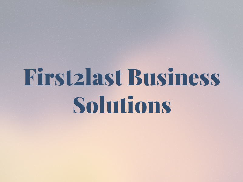 First2last Business Solutions Ltd
