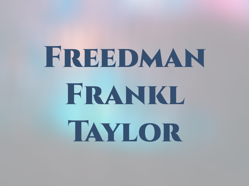 Freedman Frankl & Taylor